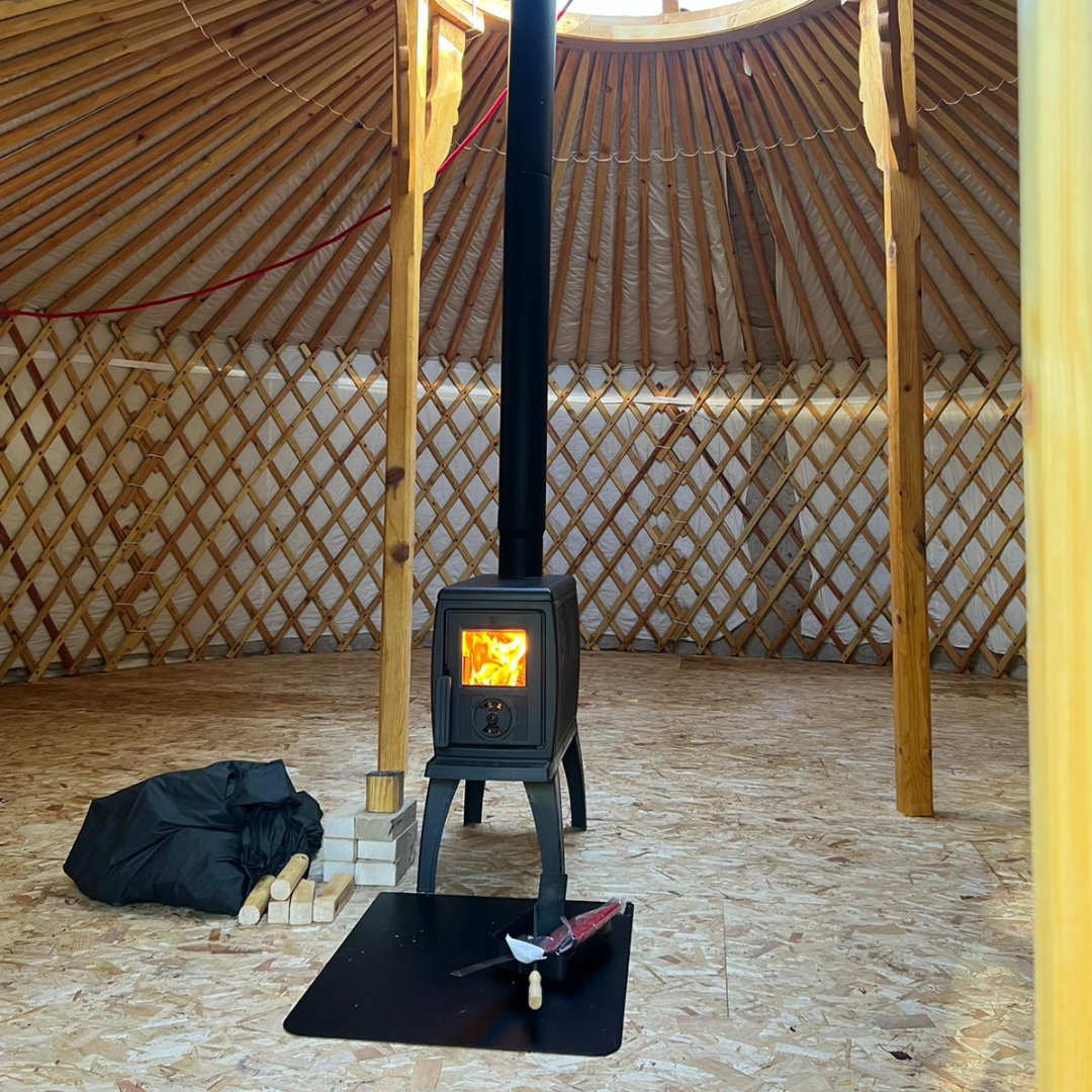 Nieuwe model | 2 Extra ramen die openen blank hout | 5x wanden