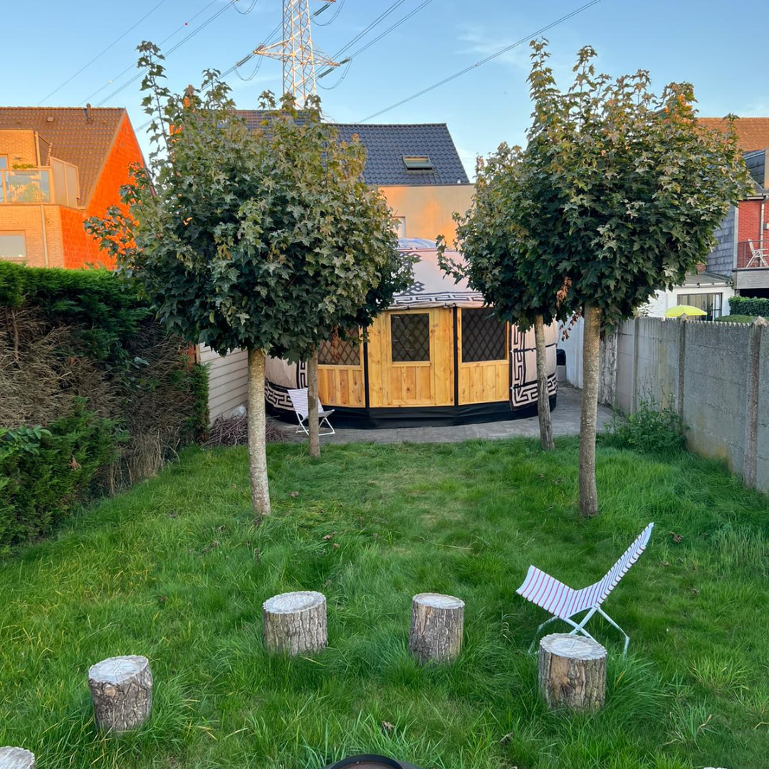 Nieuwe model | 2 Extra ramen die openen blank hout | 5x wanden