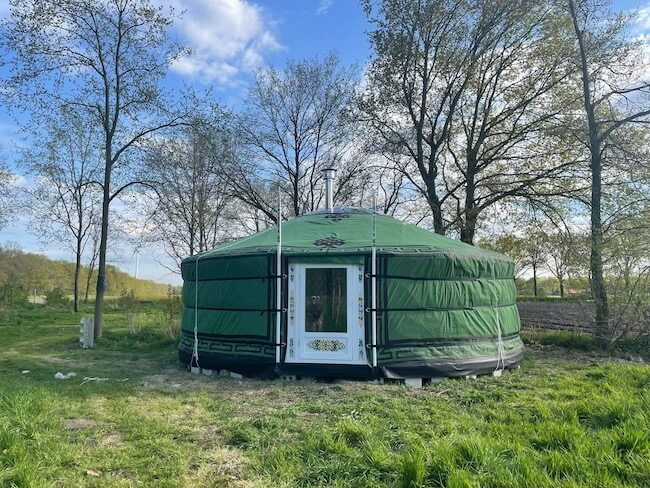 Geverfd hout met motief | 5x wanden